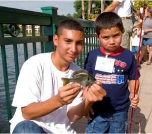 family cafe fishing