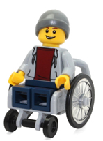 Lego man that uses a wheelchair
