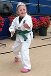 Shiloh doing tae kwon do