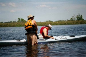 Photo of Kayaker with Spinal Cord Injury